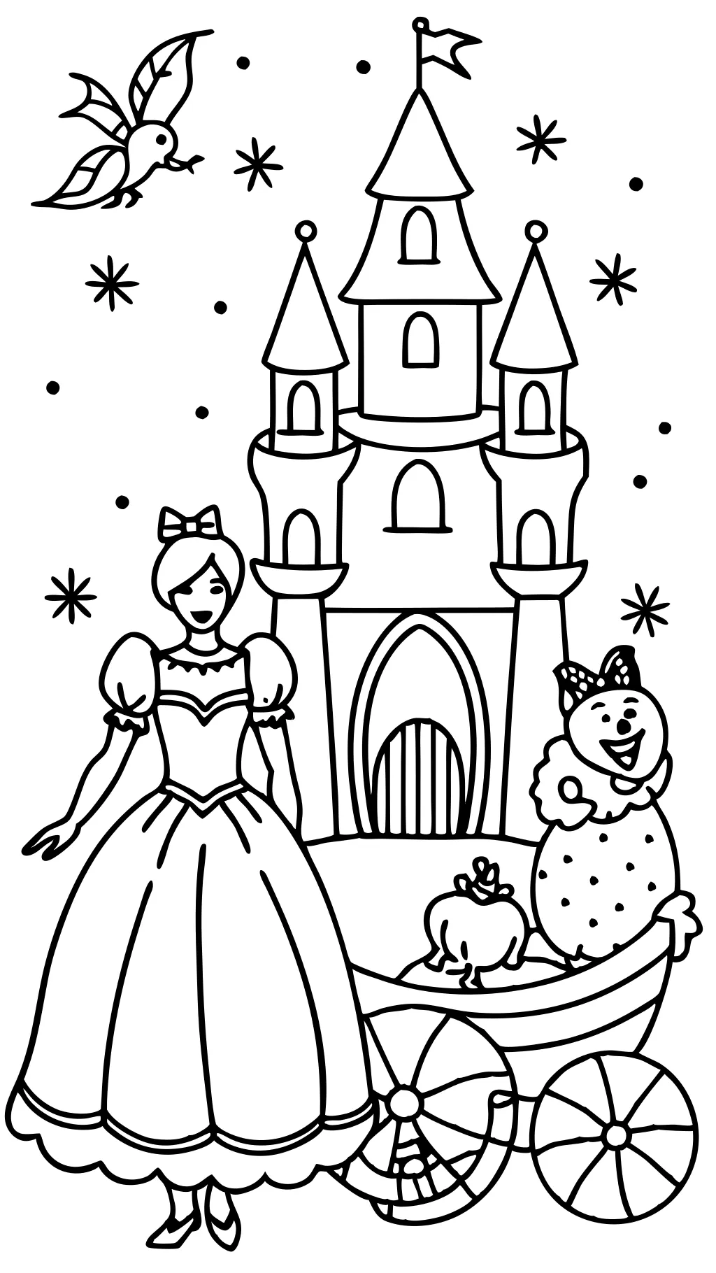 coloriage de Cendrillon